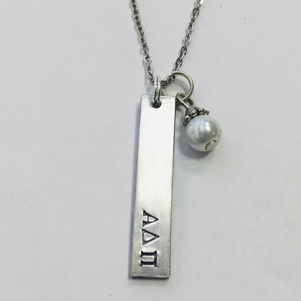 New Alpha Delta Pi Bar Necklace